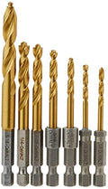 DEWALT Drill Bit Set, Impact Ready, Titanium Nitride Coated, 7-Piece (DD5157)