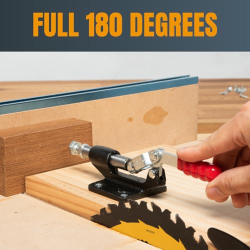 POWERTEC Push Pull Toggle Clamp, 500lbs Holding Capacity, 305CM Quick Release Push Pull lever Clamp, Stroke Clamp for Welding, Woodworking Jigs and Fixtures, Pocket Hole Jigs, CNC (20318) - size: 305CM, 1PK