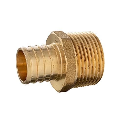 5-PACK EFIELD Pex Crimp Fitting,3/4" x 3/4"NPT Male Adapter(PEX1807021-5) - size: P5, style: 3/4 x 3/4