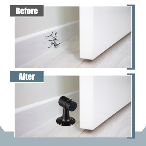 Yaocom 2 Pack Heavy Duty Floor Mounted Door Stop 3 in Aluminum Commercial Grade Door Stopper with Rubber Bumper & Stainless Steel Screws (Oil Rubbed Bronze) - color: Oil Rubbed Bronze
