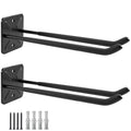 Sinoer 2 Pack Metal Wall Mount Garage Double Storage Hooks - style: 2pc Heavy duty hooks -12"