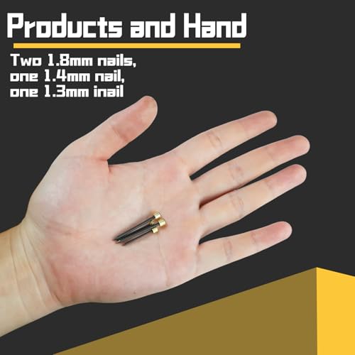 75PCS Picture Hanging Nails - 3 Sizes (Small/Medium/Large) Wall Decor Nails, Steel Pin & Brass Head Hardware for Hanging Picture Frames, Wall Art & Photos, with Plastic Storage Box (Black)