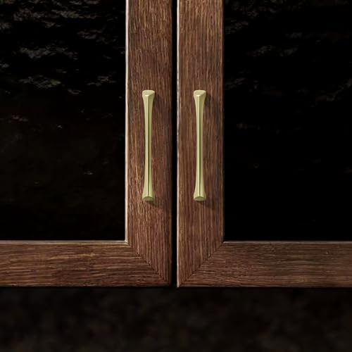 AVICCI 10 Pack Cabinet pulls-5"/128mm Brushed Gold Modern Drawer Handles for Kitchen Cabinet Handles Batheroom Drawer Dresser Furniture Handware - color: Brushed Gold, size: 5"(128mm)Hole Center-10Pcs