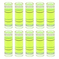 HARFINGTON 10pcs Small Cylindrical Bubble Level Vials 10x30mm PMMA Mini Horizontal Bubble Spirit Level Measuring Layout Tools for RV TV Picture Frame Hanging Tool Leveler - size: 10x30mm