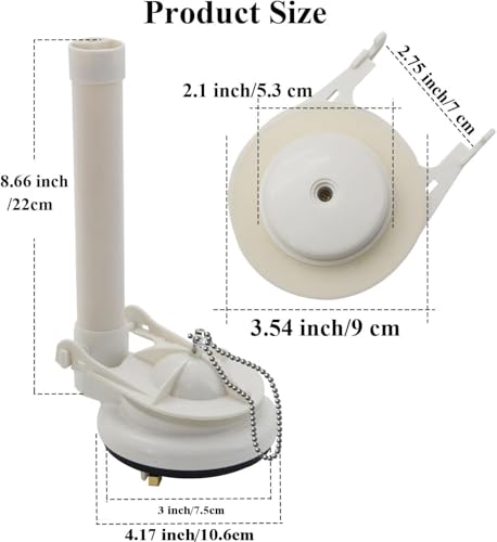 Toilet Flush Valve Replacement Kit for 3-Inch Toilets (1)