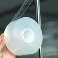 Transparent Window Weather Sealing Tape 2 Inch x 66 FT Weather Stripping Residue-Free Clear Window Insulation Tape for Doors Windows and Shower Glass Gaps (2 in * 66 FT) - size: 2 In * 66 FT Clear