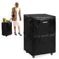WORKPRO Large Rolling Grocery Bag, 36-Gallon Rolling Tote with 5 Wheels - color: Black, size: Large