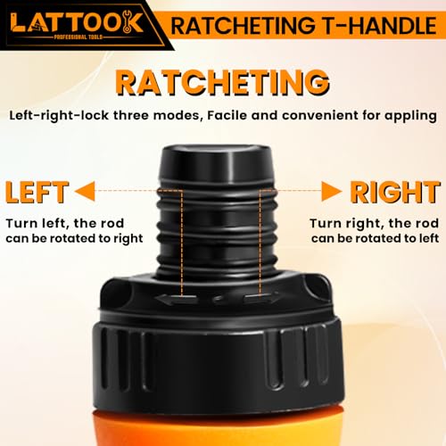 SAE Ball End Hex Bit Set with T Handle Ratchet Driver - style: 10PCS Ball Hex Bits+T Handle