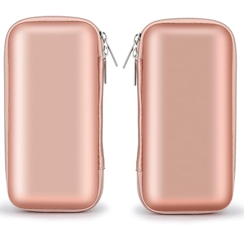 iMangoo Travel Essential Electronics Organizer Charger Case Carrying Pouch - color: Rose Gold, size: Small