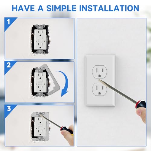 20 Pcs Wall Plate Spacer,Spacers for Electrical Outlets, Metal Flush Fit Device Leveling Plates for Electrical Outlet Repair, Fix Loose Outlets and Electrical Boxes - style: 20PCS