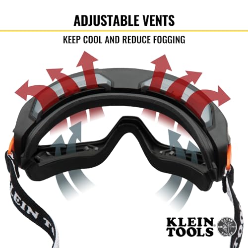 KLEIN TOOLS 60481 Clear OTG Safety Goggles Replacement Lens, Optical Class-1 PPE Eye Protection, Anti-Fog, Scratch-Resistant, UV Protection