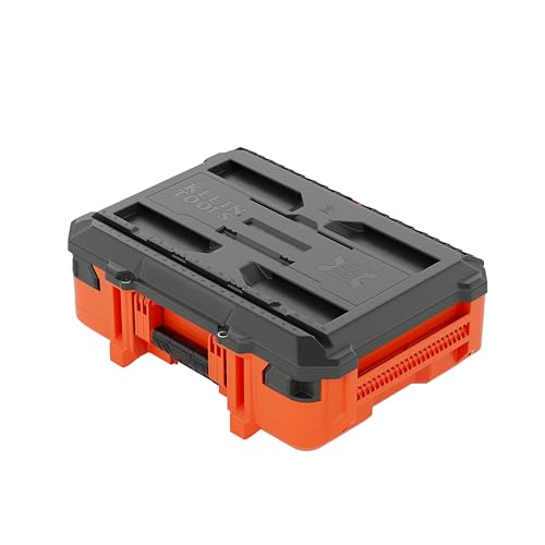 Klein Tools 54300MBX MODbox Small Tool Box, Heavy Duty Organizer with Removable Tray, Water and Debris Resistant, Stackable Module - size: Small