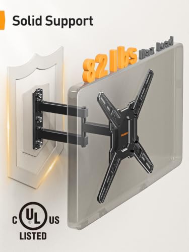 Perlegear Full Motion TV Mount for 26–65 inch TVs up to 82 lbs - size: for 26-65 inch TVs