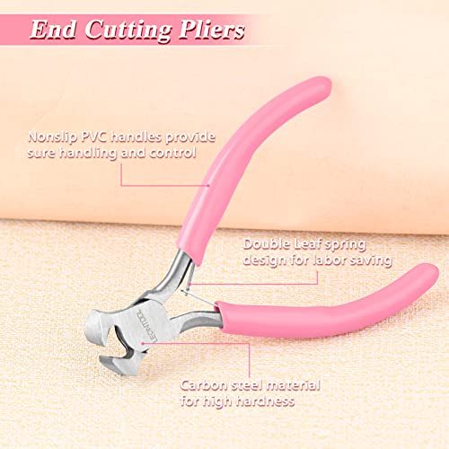 4-Inch End Cutting Pliers - Mini Jewelry Pliers Wire Cutter for Jewelry Making - End Snips Nail Puller - style: End Cutting Pliers
