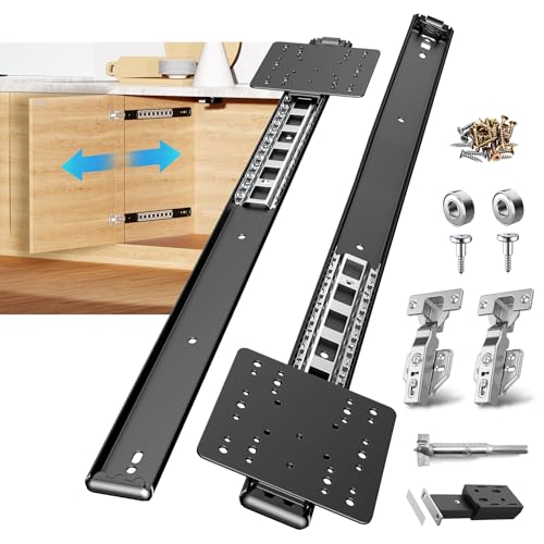 Pocket Door Slides,Cabinet Pocket Door Slide,for Cabinet Door(2PCS,22in) - size: 22in, style: 2PCS