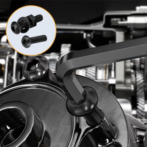 615 Pcs M2 Screw Assortment, M2 Bolts and Nuts Kit, Hex Socket Button Head Cap Screws and Nuts and Washers Set, Metric Machine Screw Assortment Kit, Small Black Assorted Screws Nuts - size: M2