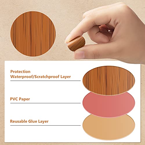 Epakh 864 Pcs Screw Hole Covers Wood Stickers, Basic Color - color: Basic Color