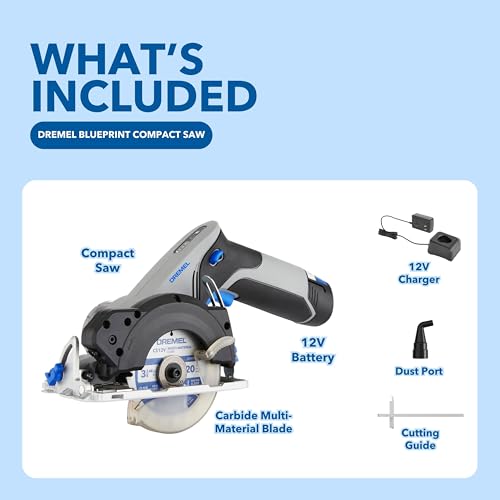 Dremel Blueprint 12V Bundle - Brushless Project Multi-Tool with Integrated Application Selector + Compact Circular Saw with Integrated Laser Guide