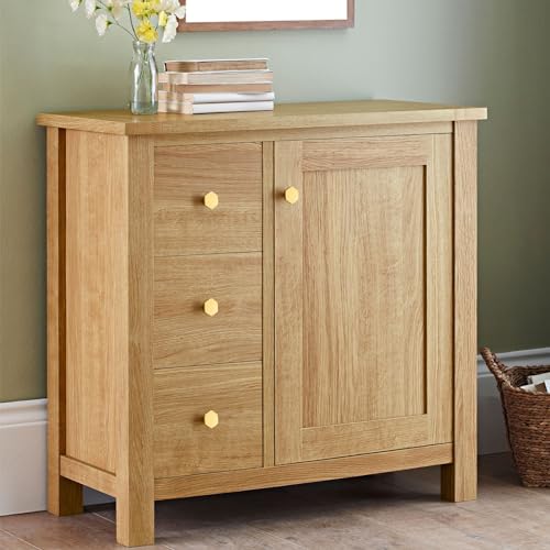 Ravinte Brushed Brass Solid Knobs Gold Kitchen Cabinet Pulls,5 Pack,Round-7 - style: Modern