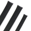 25ft PET Expandable Braided Cable Sleeve 1/4inch(6mm) Pet Braided Cable Sleeve for Audio Video Device Wire Automotive Wire (Black) - color: Black, size: 6mm"(1/4 inch)