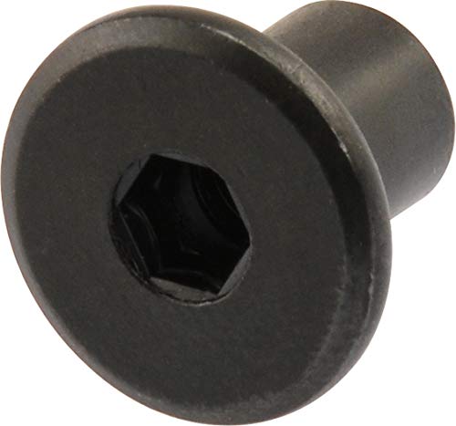 Hillman Joint Connector Nuts, 1/4-20 x 1/2in, 12 Pack, Black