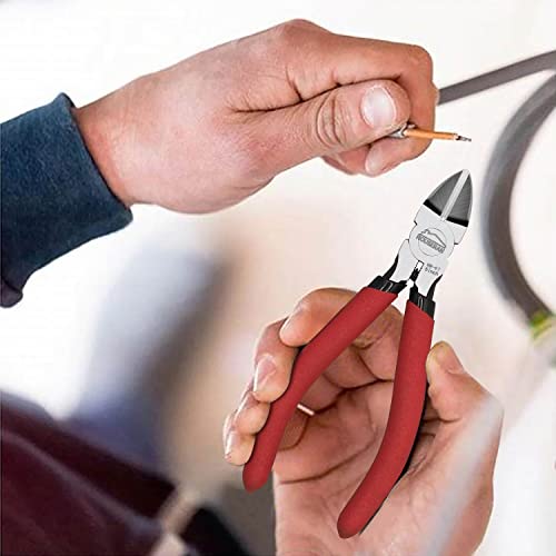 Wire Cutters 5 Pack, 5 Inch, Side Cutters, Flush Cut Pliers - color: 5 Inch Wire Cutters Set