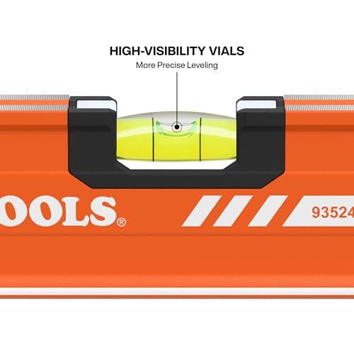 Klein Tools 80203 Level Set, 3-Piece, 8, 24, and 48-Inch Magnetic Torpedo and Box Level Bundle, Aluminum Body, High Visibility Vials, V-Groove and Magnet Track - size: 3-Piece Level Set