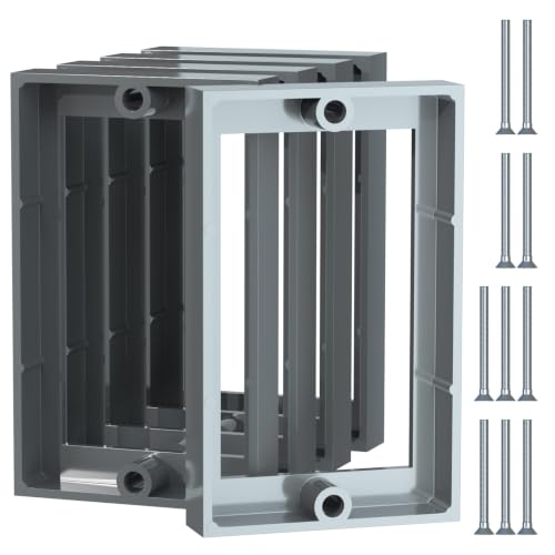 ABS 1/2 Inch Outlet Box Extender, Single Gang, Gray, 5 Pack - color: Gray, size: 5 PC