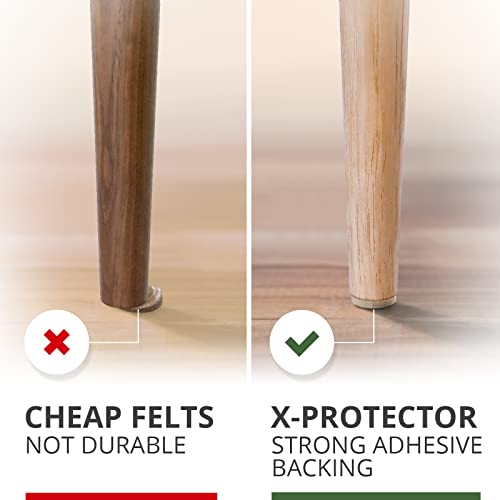 Felt Furniture Pads X-PROTECTOR 133 PCS Premium Furniture Pads - Felt Pads - size: 133 PCS Brown & Beige, Round & Square