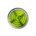 GEONASSUR 30mm Circular Bullseye Bubble Level, Aluminum, Silver - color: Silver