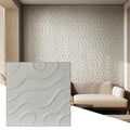 Wall!Supply 3D Flow Line Wall Panels, 12-Pack, Cashmere - color: Cashmere, style: Flow Line
