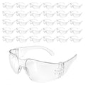 30 Pack Clear Safety Glasses, Impact Resistant Protective Eyewear Bulk for Men Women Work Construction Lab