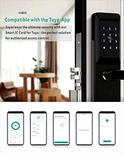 Fob Lock Door, Smart TTLock Key, Tuya Key Cards, 8 Packs