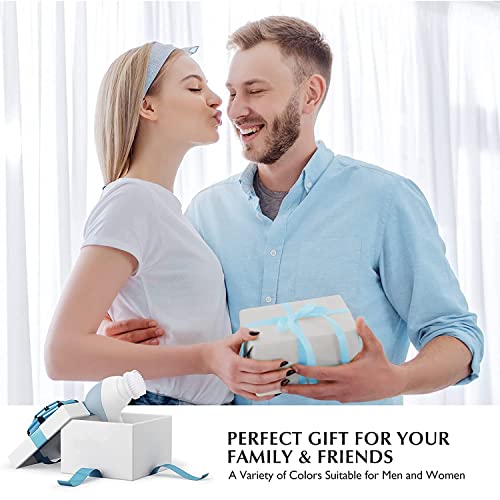 COSLUS Facial Cleansing Brush Face Scrubber, 2-in-1 Rotating Design - color: Blue