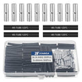 16-14 AWG Non Insulated Butt Connectors Crimps 16-14AWG with Heat Shrink Tube Pure Copper Wire Uninsulated Crimp Connector Splice for 16-14 AWG Gauge Wiring (Pack of 200pcs) - style: 16-14 AWG