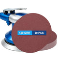 20 Pack 6 Inch PSA Sanding Discs 120 Grit Aluminum Oxide Red - size: 120 grit