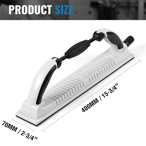 S SATC 2-3/4" x 15-3/4" Adjustable Radius Longboard Flexible Sanding Blocks with Hook & Loop Backing Include 10PCS 5 Girts Mesh Sandpapers for Sanding Auto Body Woodworking - style: Longboard Sanding Blocks with 10 PCS Sandpapers