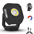 Led Work Light with 4 Modes, 1200LM Portable COB Magnetic Light - color: Black