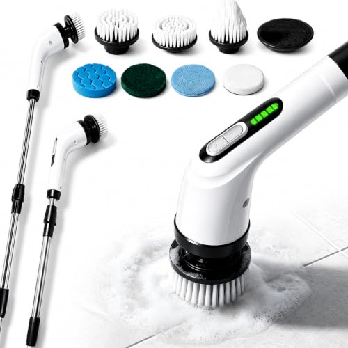 Highyes Electric Spin Scrubber for Bathroom