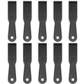 HARFINGTON 10pcs Putty Scraper 1.5" Width 6mm Thin Flexible Plastic Putty Knives for Taping Drywall Spreading Painting Wall Scratching - color: Black, size: 1.5"
