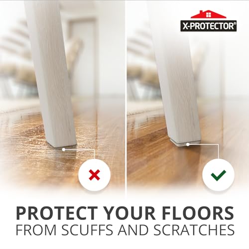 X-Protector Felt Furniture Pads - 20 PCS 6 x 1/2" - Premium Felt Strips - size: 6 x 1/2" 20 Beige, Strips