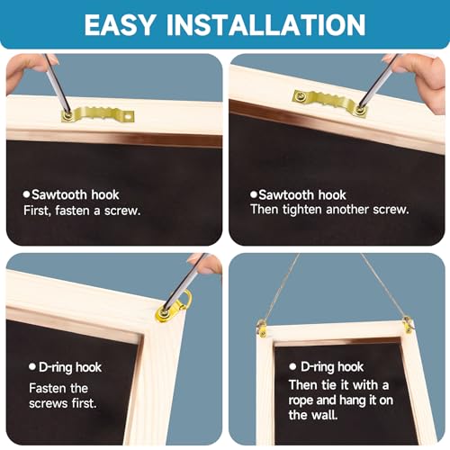 Picture Hanging Kit ,353PCS Picture Hangers Heavy Duty Picture Hanging Hooks with Screws,Sawtooth Hardware for Frames Painting, Art, Photo Mounting