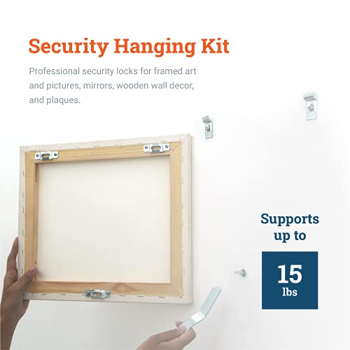 PHS Security Picture Hangers, Holds 15 lb, 100 Pack with Screws - size: 100 Pack