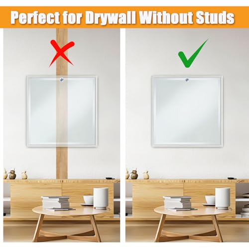 KURUI #8 Self Drilling Drywall Anchors and Screws, Heavy Duty Dry Wall Anchors Holds Upto 75LB, Picture Hanging Kit, No Pre-Drilling, for Mounting Shelves,Frames,Curtains,Clocks - 70Pcs