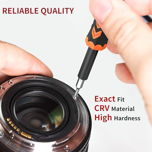 SHARDEN 59 in 1 Small Magnetic Precision Screwdriver Set With Case - color: Orange