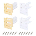 Drawer Slide Socket Set,Cabinet Hardware RV Drawer Part for 1" Drawer Slide - style: ¾” Slide Rail Groove