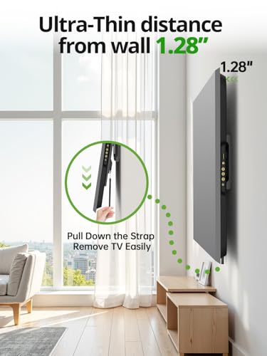 USX MOUNT Tilting TV Wall Mount for Most 37"-95" Flat Curved Screen Television, TV Bracket with Max VESA 600x400mm up to 132lbs, Low Profile Tilt Mount for 16", 24" Stud - size: 37-95 inch