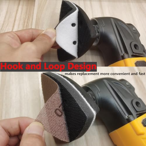 FOWOK 138Pcs Oscillating Tool Sanding Pads Kit for Finishing Detail Sanding - style: 138Pcs