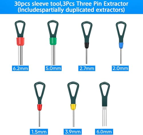 Terminal Removal Tool Kit 172 Pcs Depinning Tool Electrical Connector Pin Removal Tool Kit Pin Extractor Tool Set Wire Terminal Release Tool for Automotive Car Household Devices - color: 172 PCS