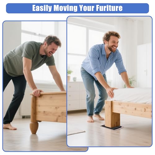 8 Pack Furniture Sliders for Carpet, 8-1/5"x 5-1/2" Large Furniture Sliders, Sliders for Furniture on Carpet Surface, Make Heavy Furniture Moving a Breeze!